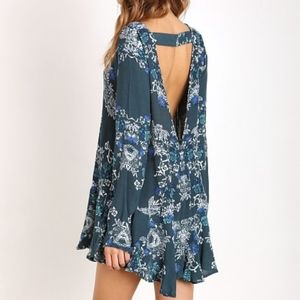 Free People Floral Smooth Talker Mini Dress